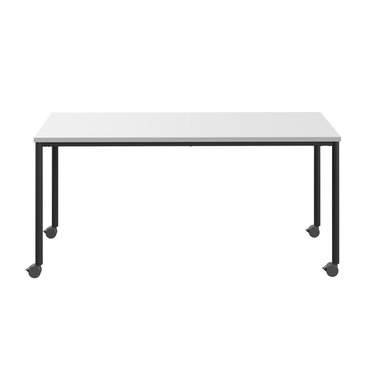 Titan Mobile Rectangular Table  1600 X 800 Black/White