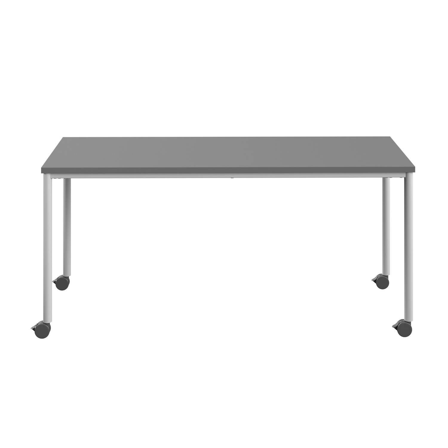 Titan Mobile Rectangular Table  1600 X 800 White/Anthracite