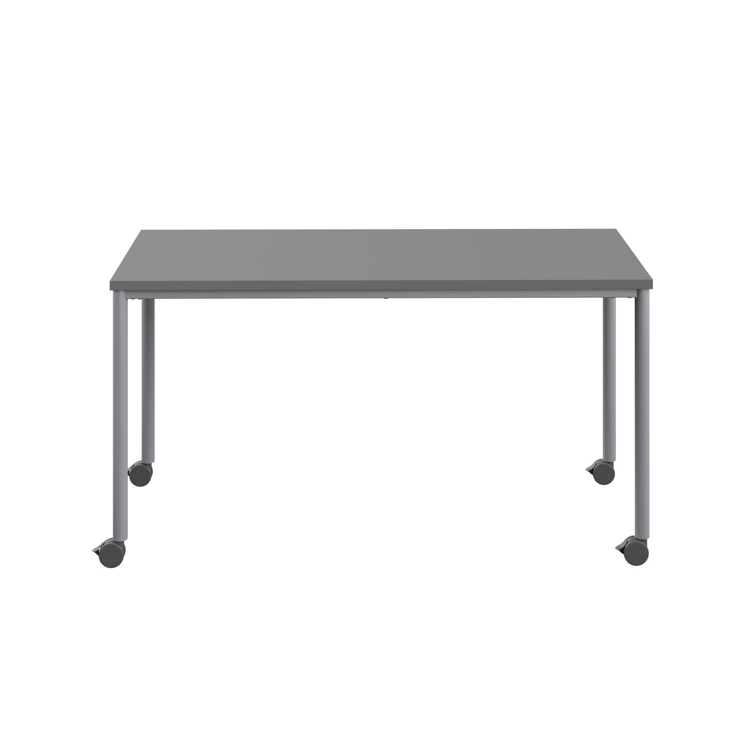 Titan Mobile Rectangular Table  1800 X 600 Silver/Anthracite