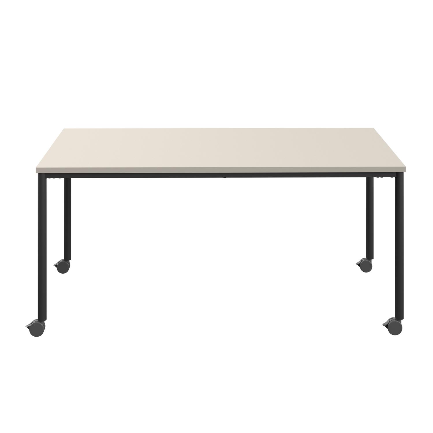 Titan Mobile Rectangular Table  1800 X 800 Black/Grey