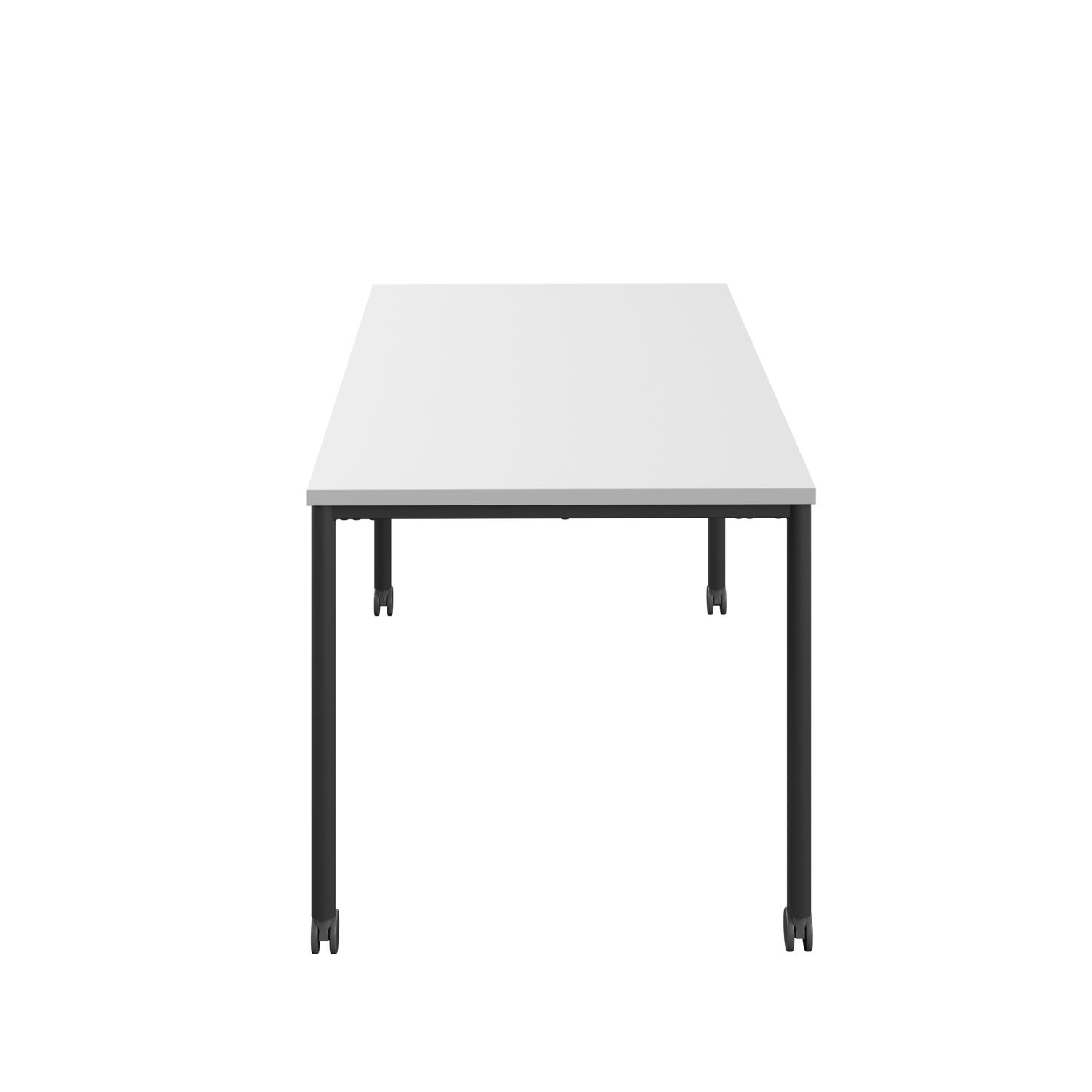 Titan Mobile Rectangular Table  1800 X 800 Black/White