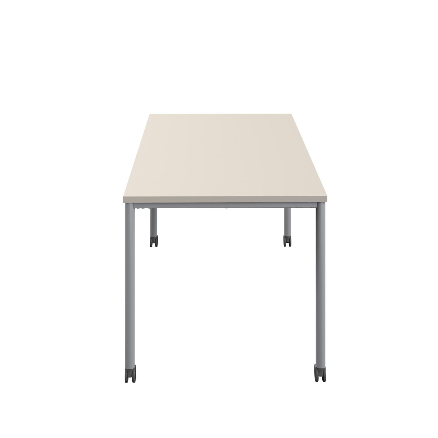 Titan Mobile Rectangular Table  1800 X 800 Silver/Grey