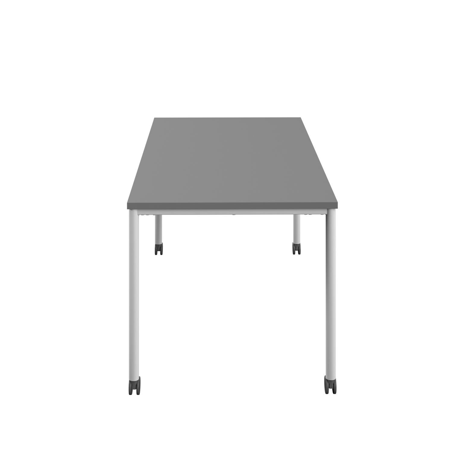 Titan Mobile Rectangular Table  1800 X 800 White/Anthracite