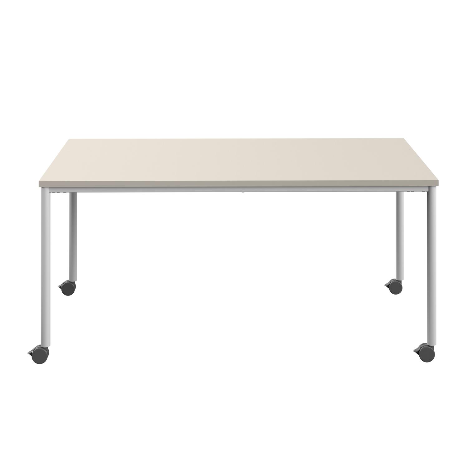 Titan Mobile Rectangular Table  1800 X 800 White/Grey