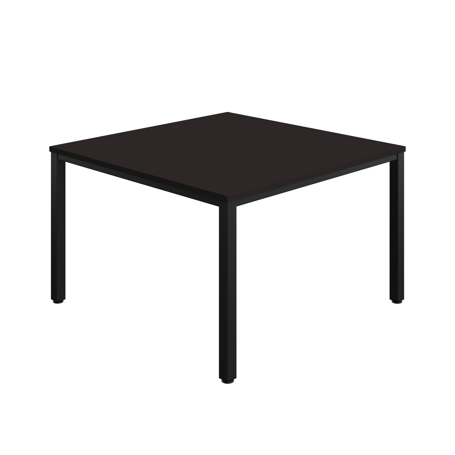 Fraction Infinity Square Meeting Table  1200 X 1200 Anthracite/Black