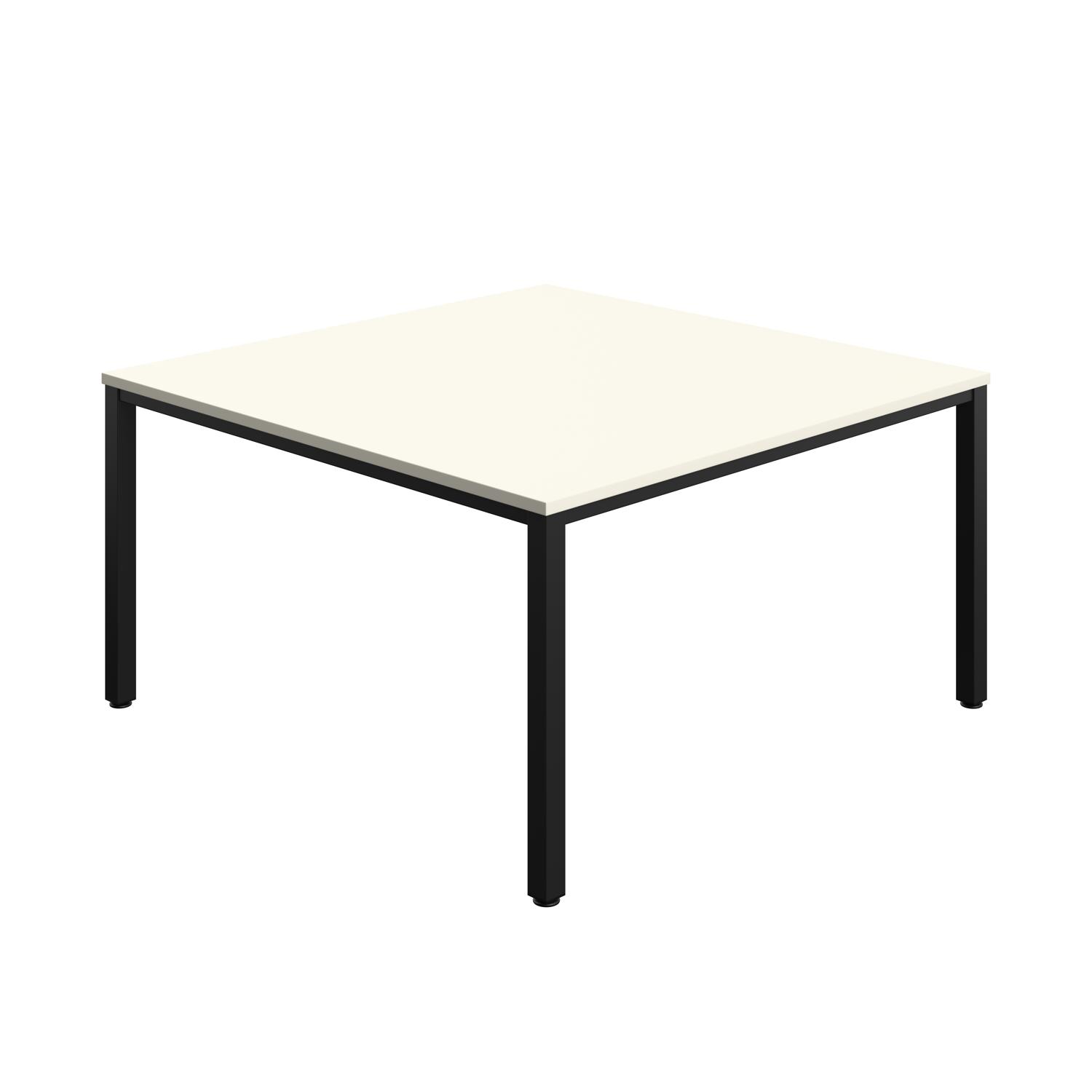 Fraction Infinity Square Meeting Table  1400 X 1400 White/Black
