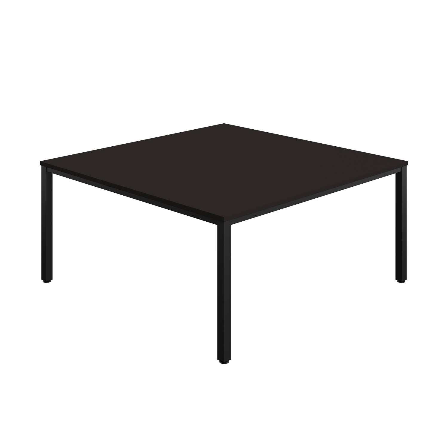 Fraction Infinity Square Meeting Table  1600 X 1600 Anthracite/Black