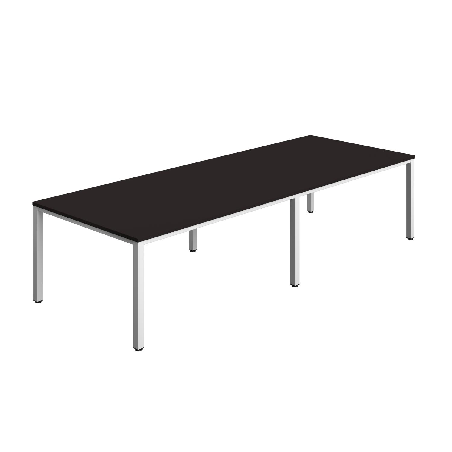 Fraction Infinity Rectangular Meeting Table  3200 X 1200 Anthracite/White