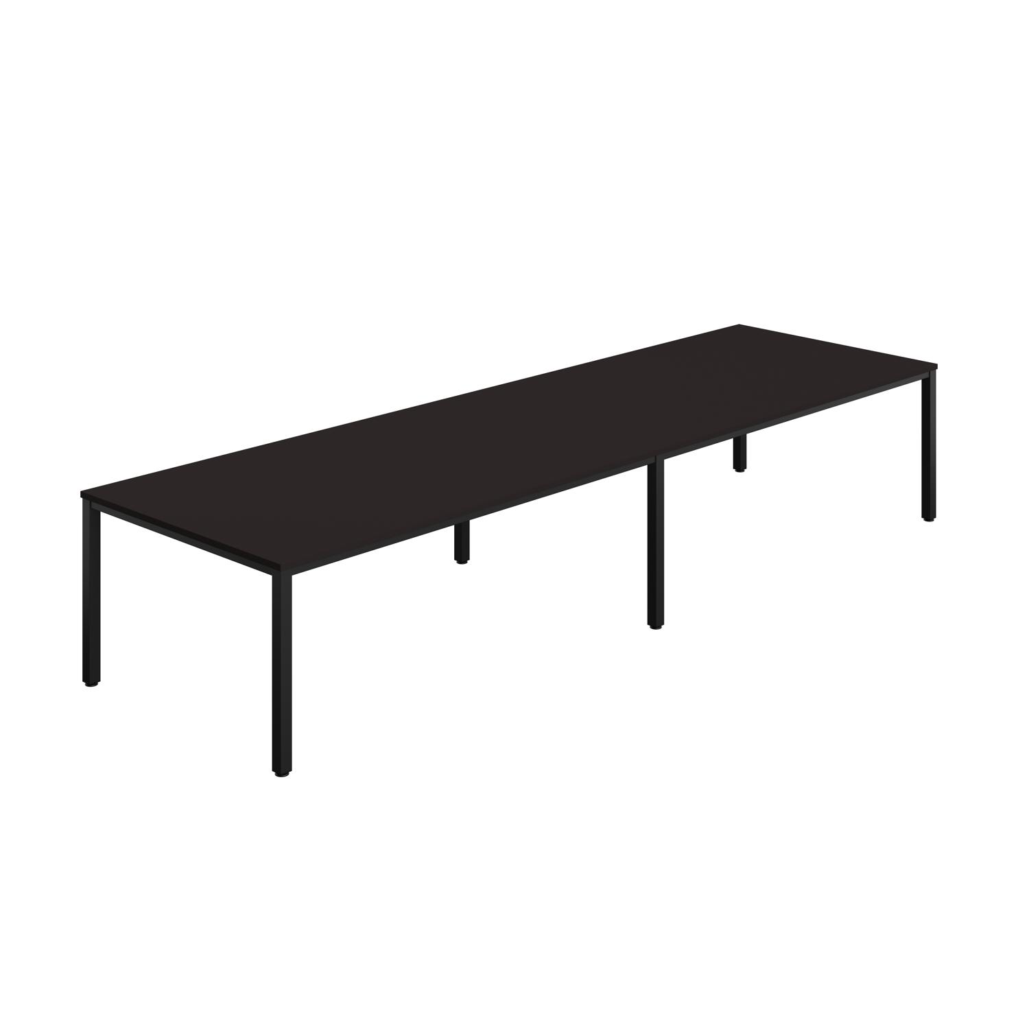 Fraction Infinity Rectangular Meeting Table 4000 X 1200 Anthracite/Black Fraction Infinity Rectangular Meeting Table 4000 X 1200 Anthracite/Black