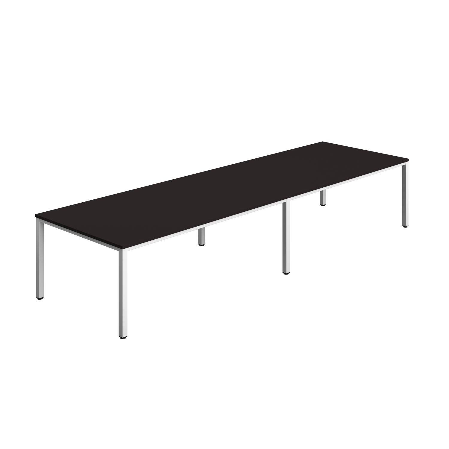 Fraction Infinity Rectangular Meeting Table  4000 X 1200 Anthracite/White