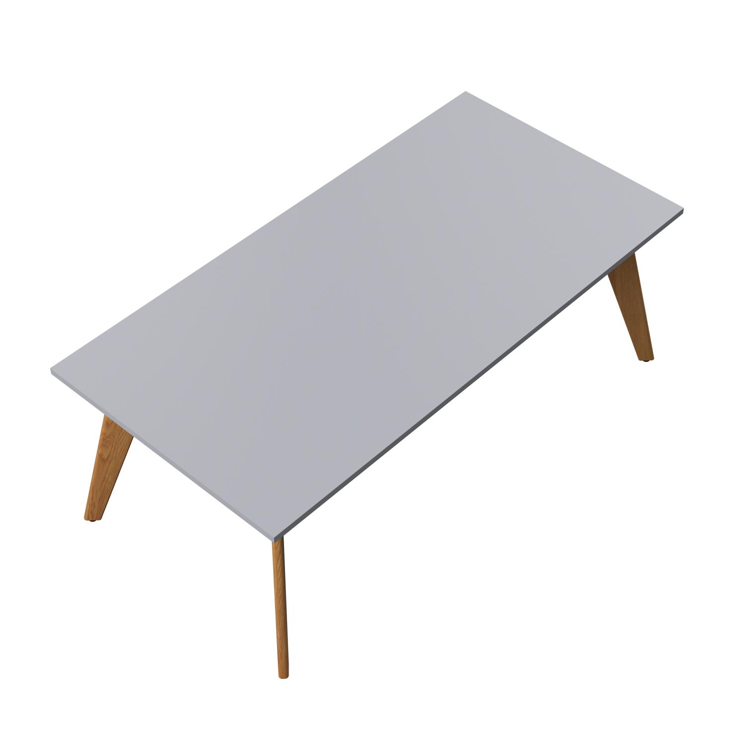 Plateau Rectangular Table  2000 X 1000 Grey