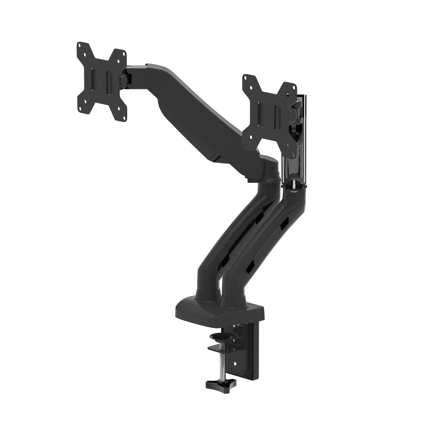 Dual Quick Release Monitor Arm Black