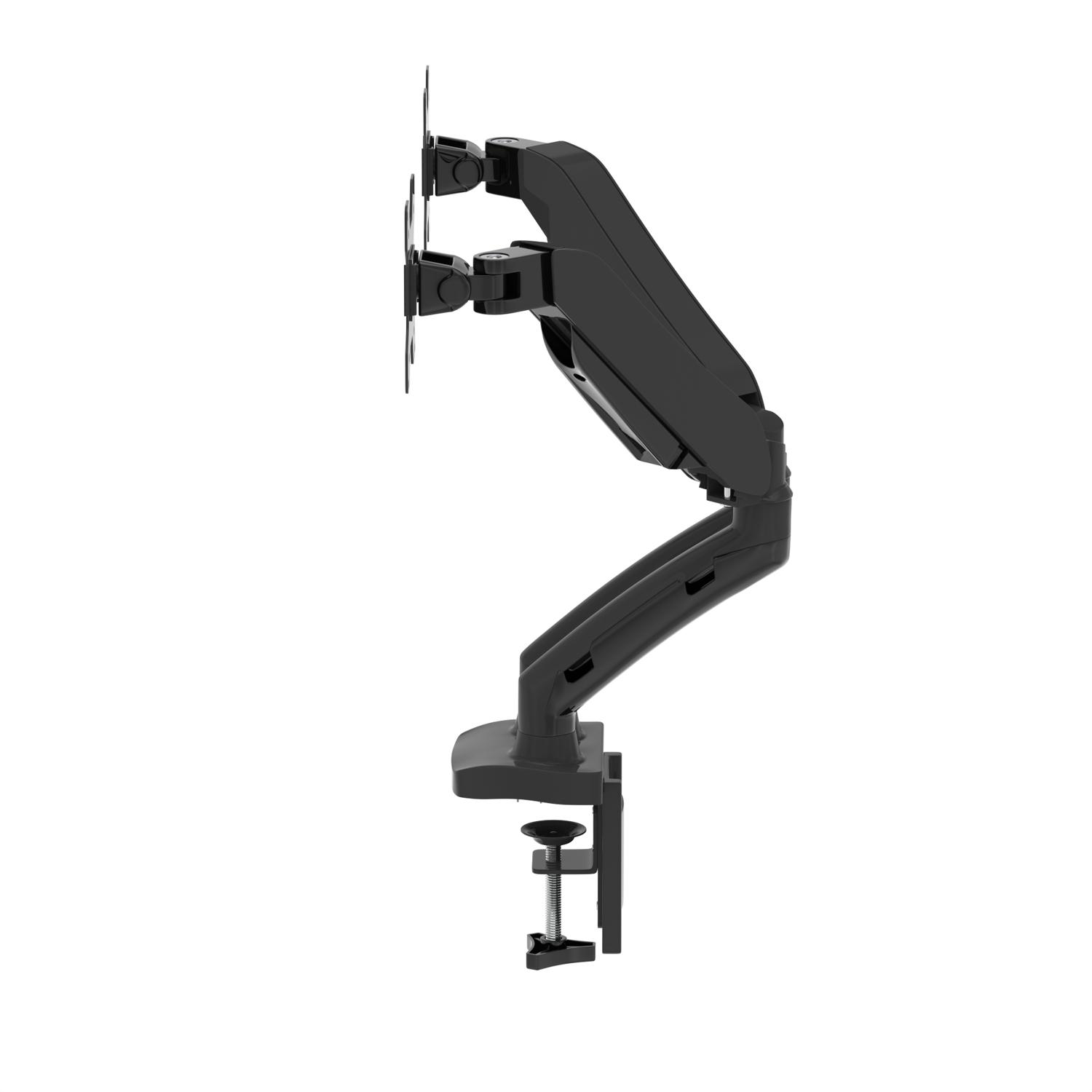 Dual Quick Release Monitor Arm Black
