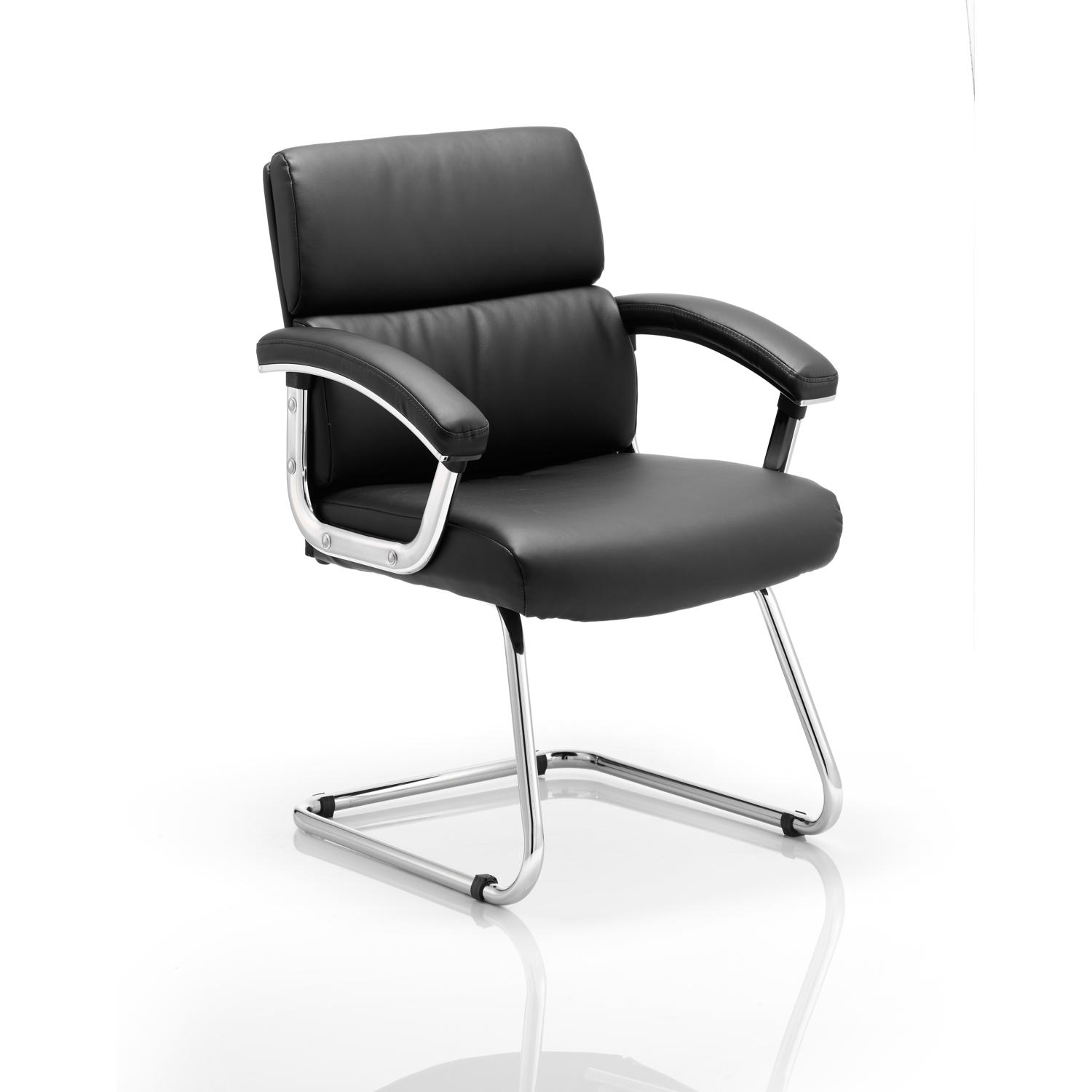 Desire Cantilever Chair With Arms Black