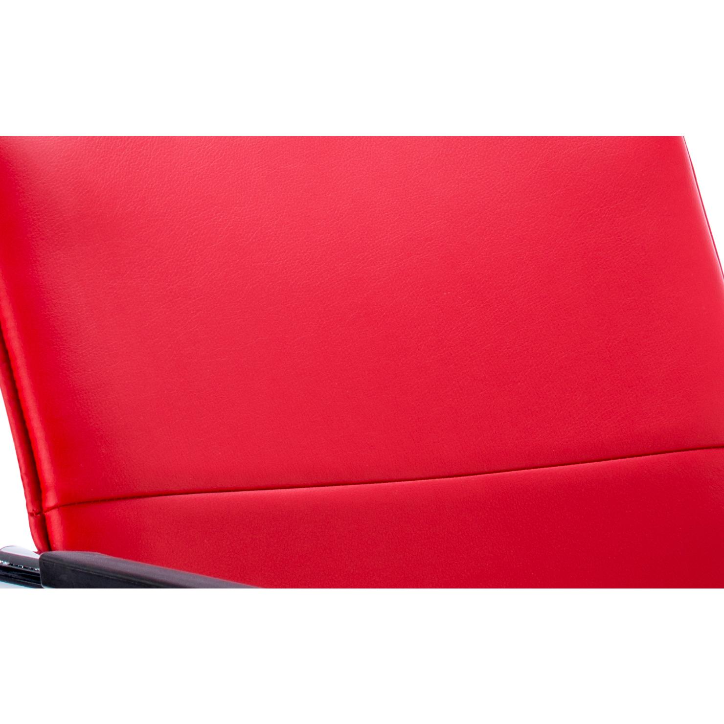 Echo Cantilever Chair With Arms Red Soft Bonded Leather Echo Cantilever Chair With Arms Red Soft Bonded Leather