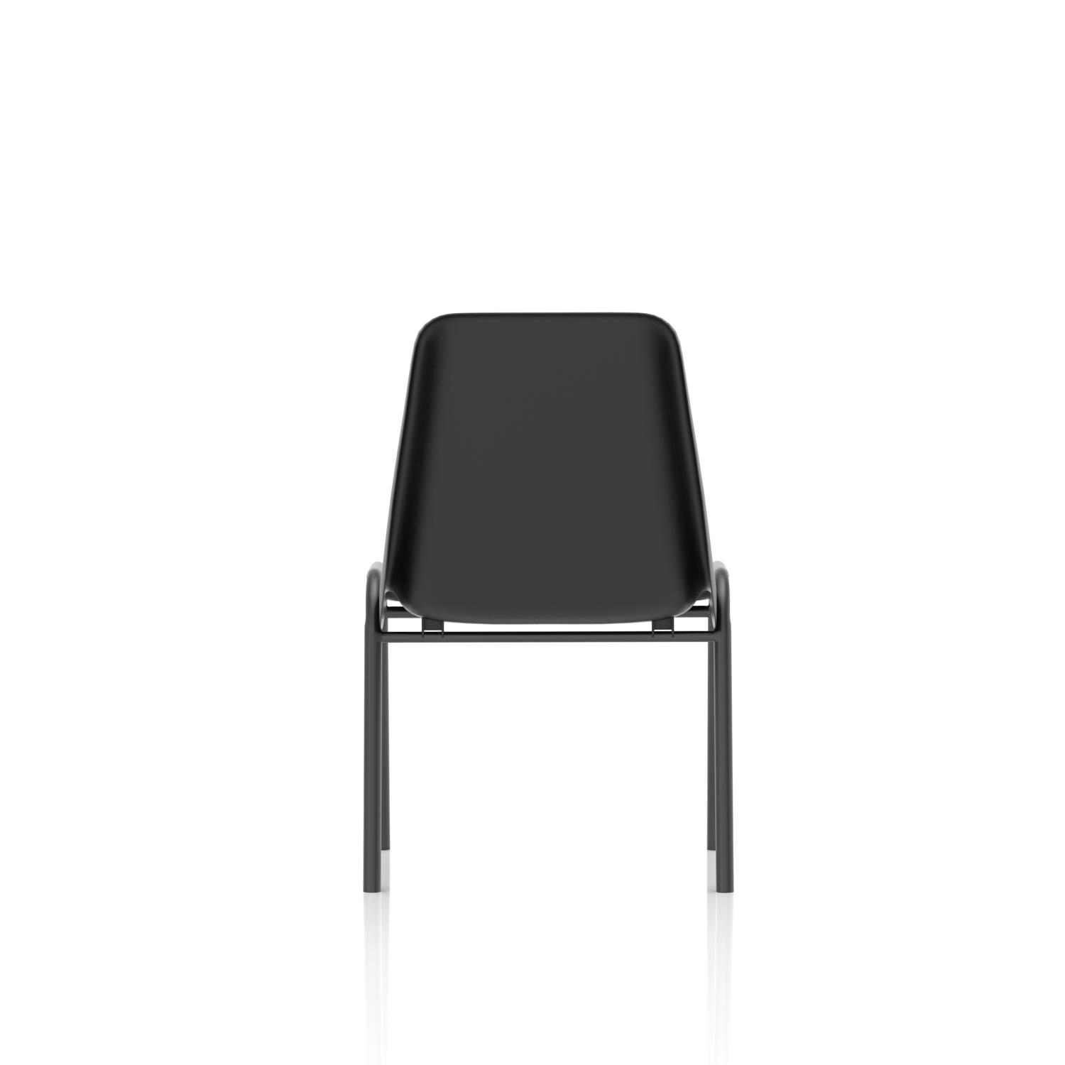 Polly Stacking Visitor Chair Black Polypropylene (MOQ of 4 - Priced Individually)