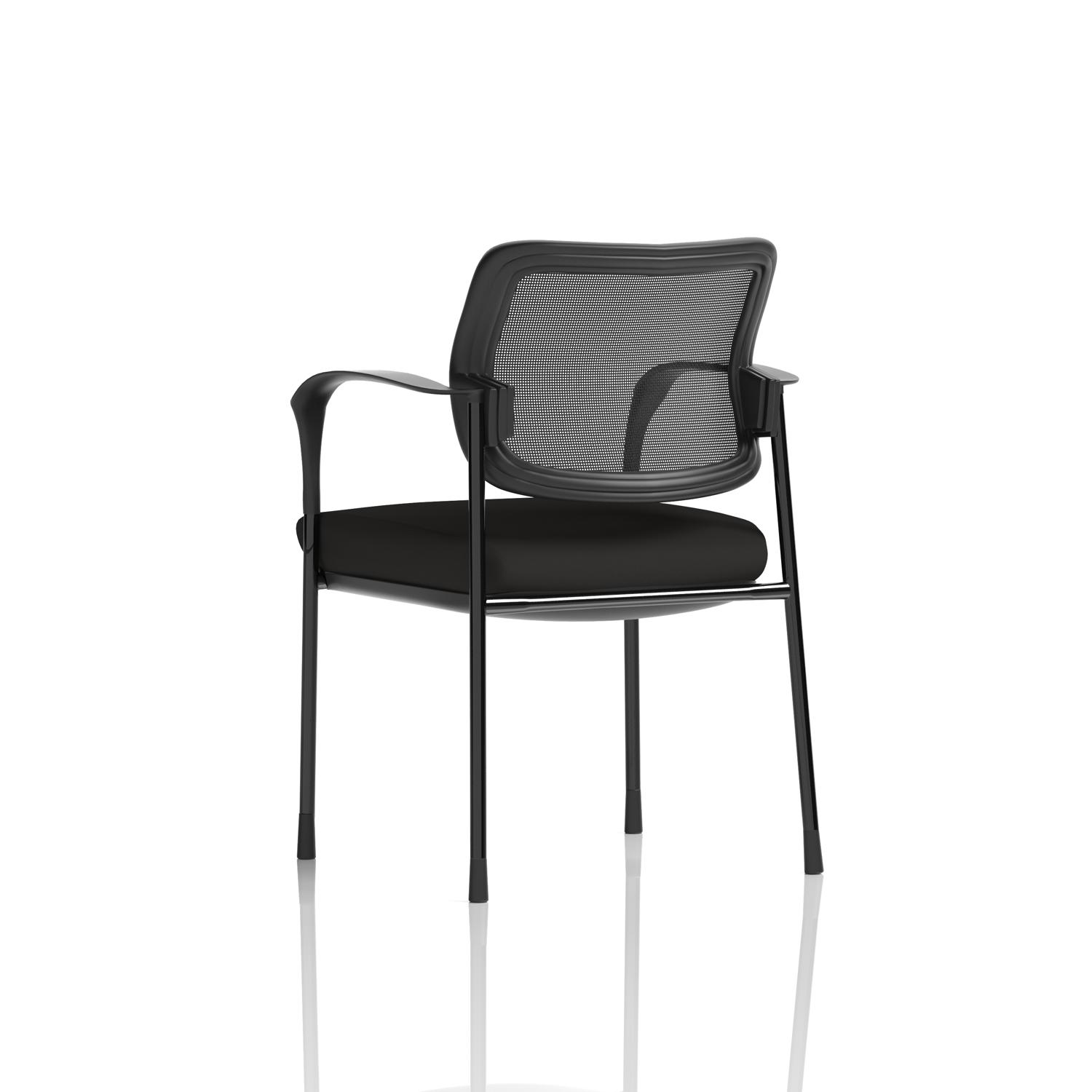 Brunswick Deluxe With Arms Black Frame Mesh Back Black Seat