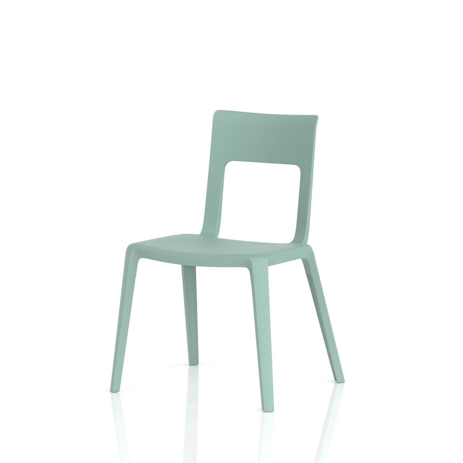 Nest Edge Stacking Cafe & Bistro Chair Green