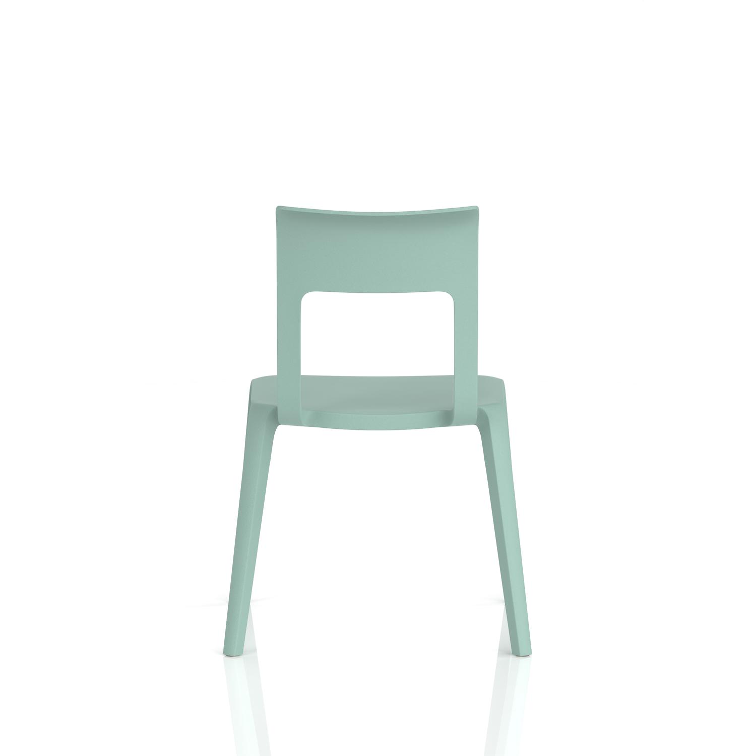 Nest Edge Stacking Cafe & Bistro Chair Green
