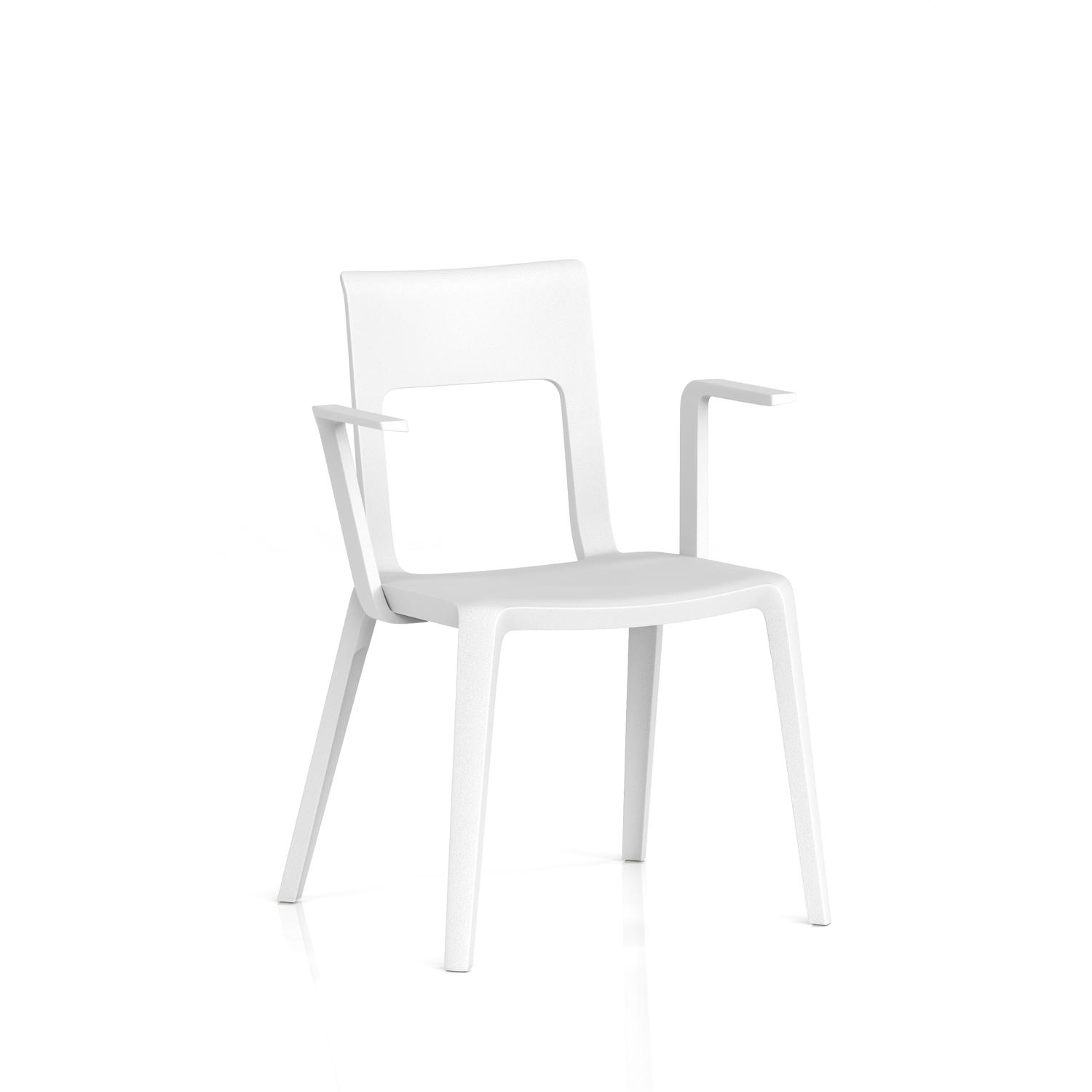 Nest Edge Stacking Cafe & Bistro Chair (White)