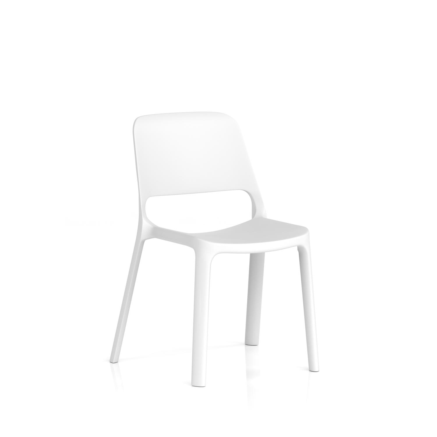 Nest Loop Stacking Cafe & Bistro Chair White