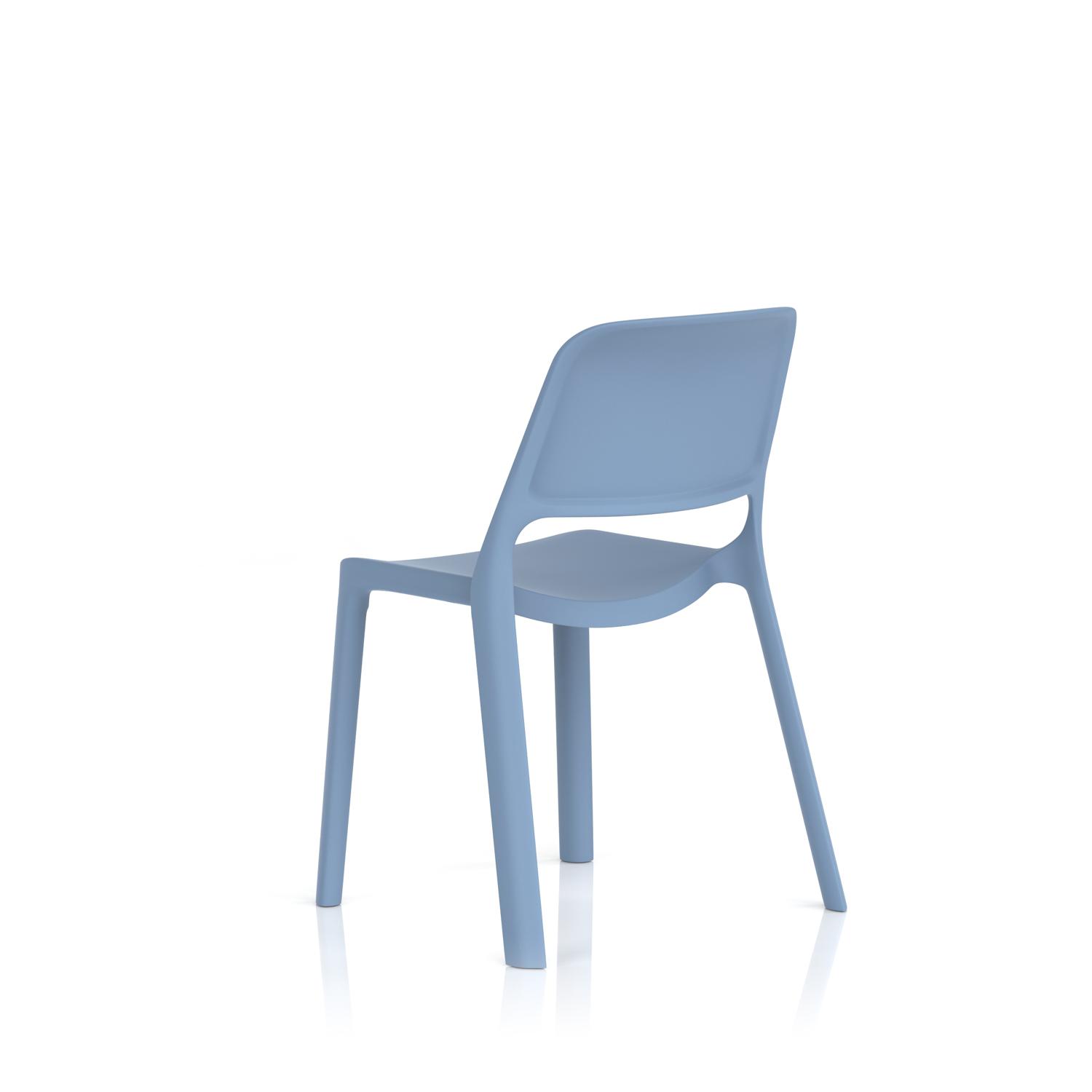 Nest Loop Stacking Cafe & Bistro Chair Blue