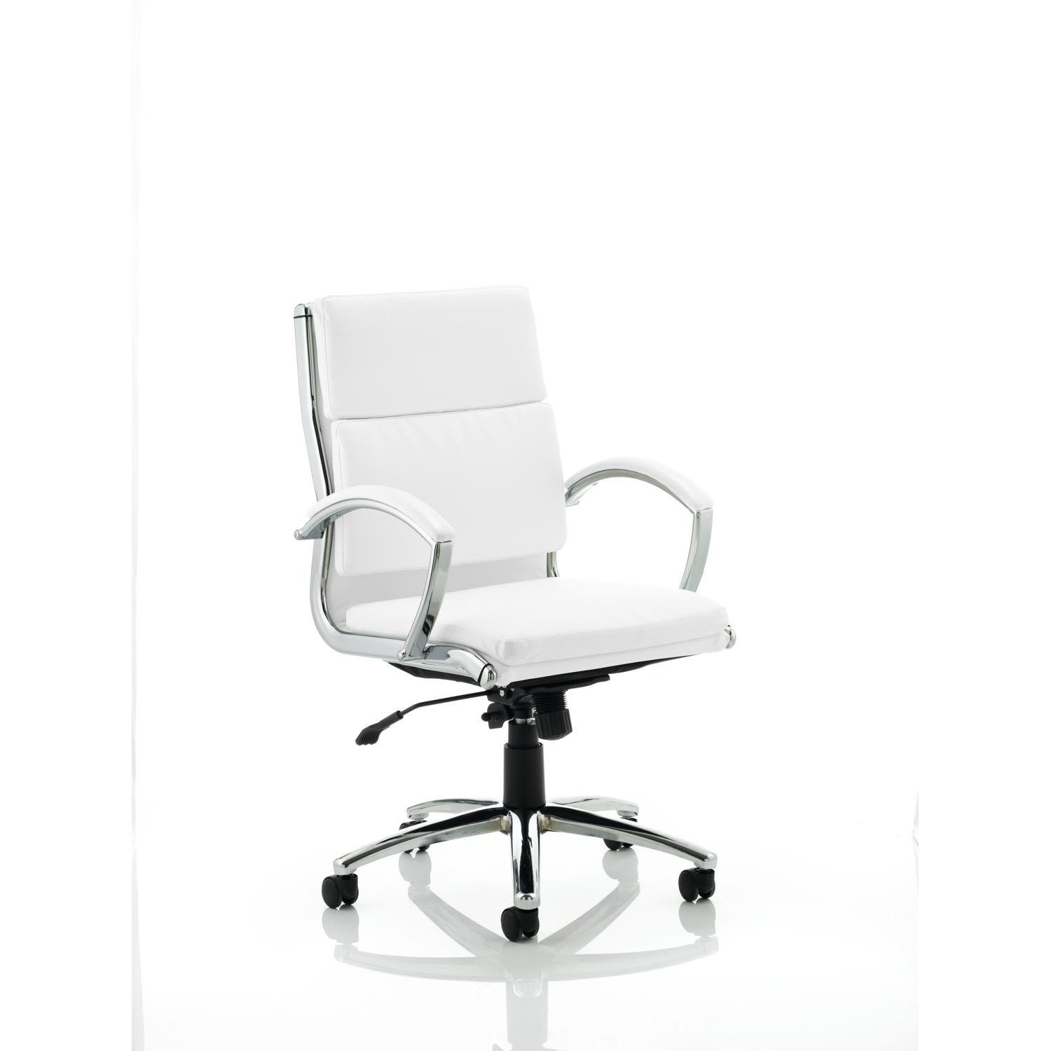 Classic Executive Chair Medium Back White