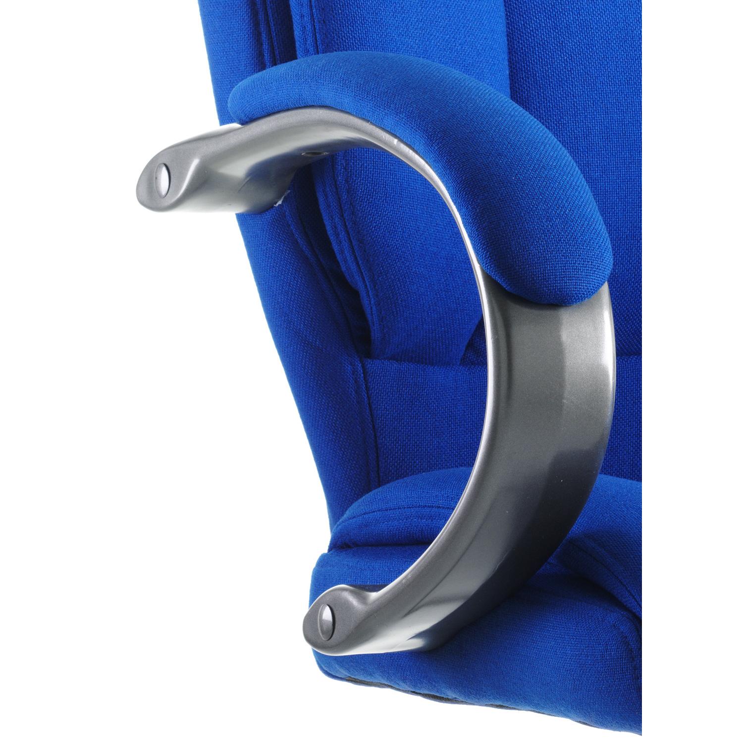 Galloway Executive Chair With Arms Blue Fabric
