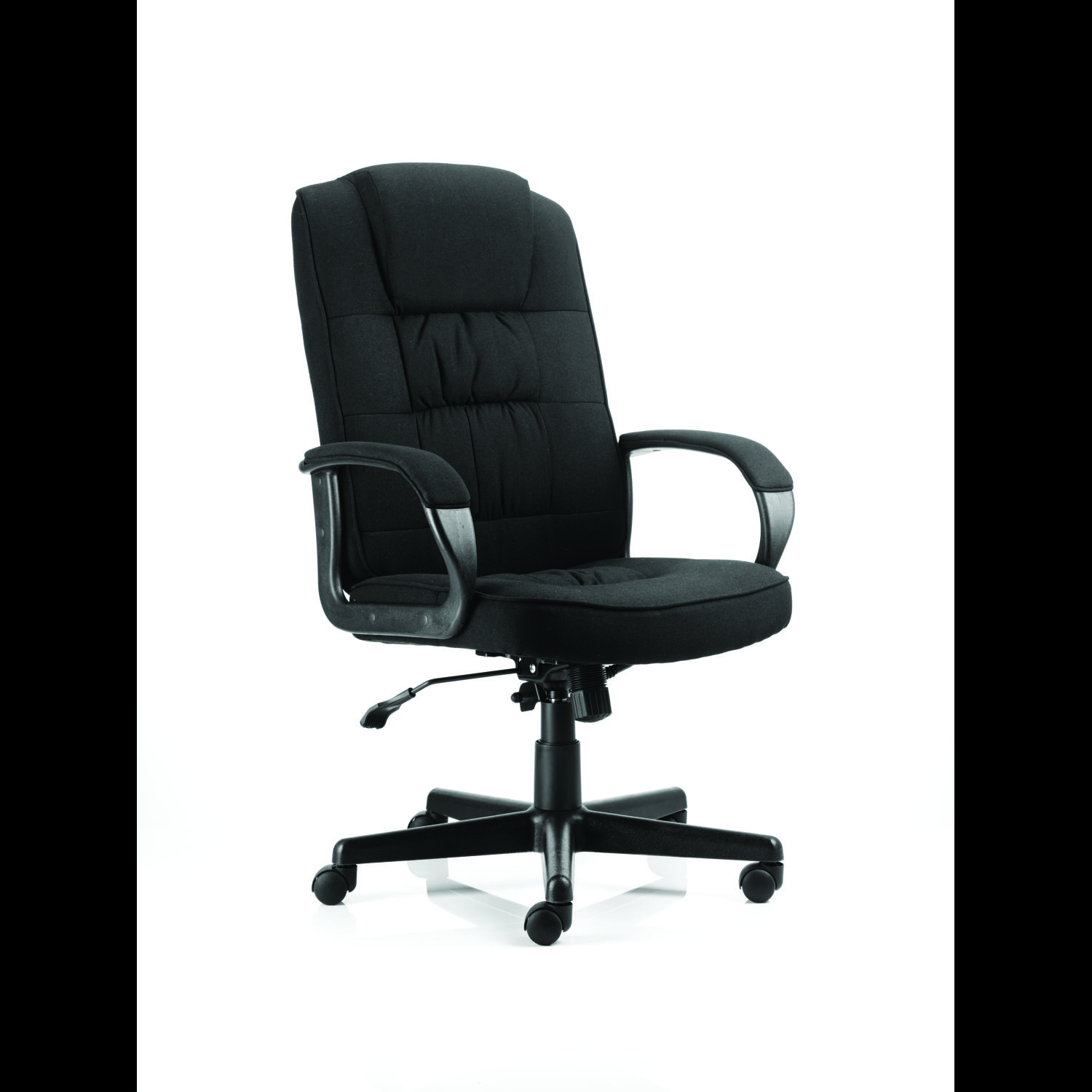 Moore Executive Chair Black Fabric With Arms