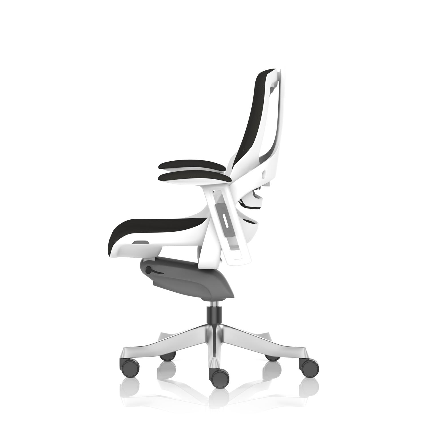 Zure White Shell Black Fabric