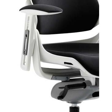 Zure White Shell Black Fabric