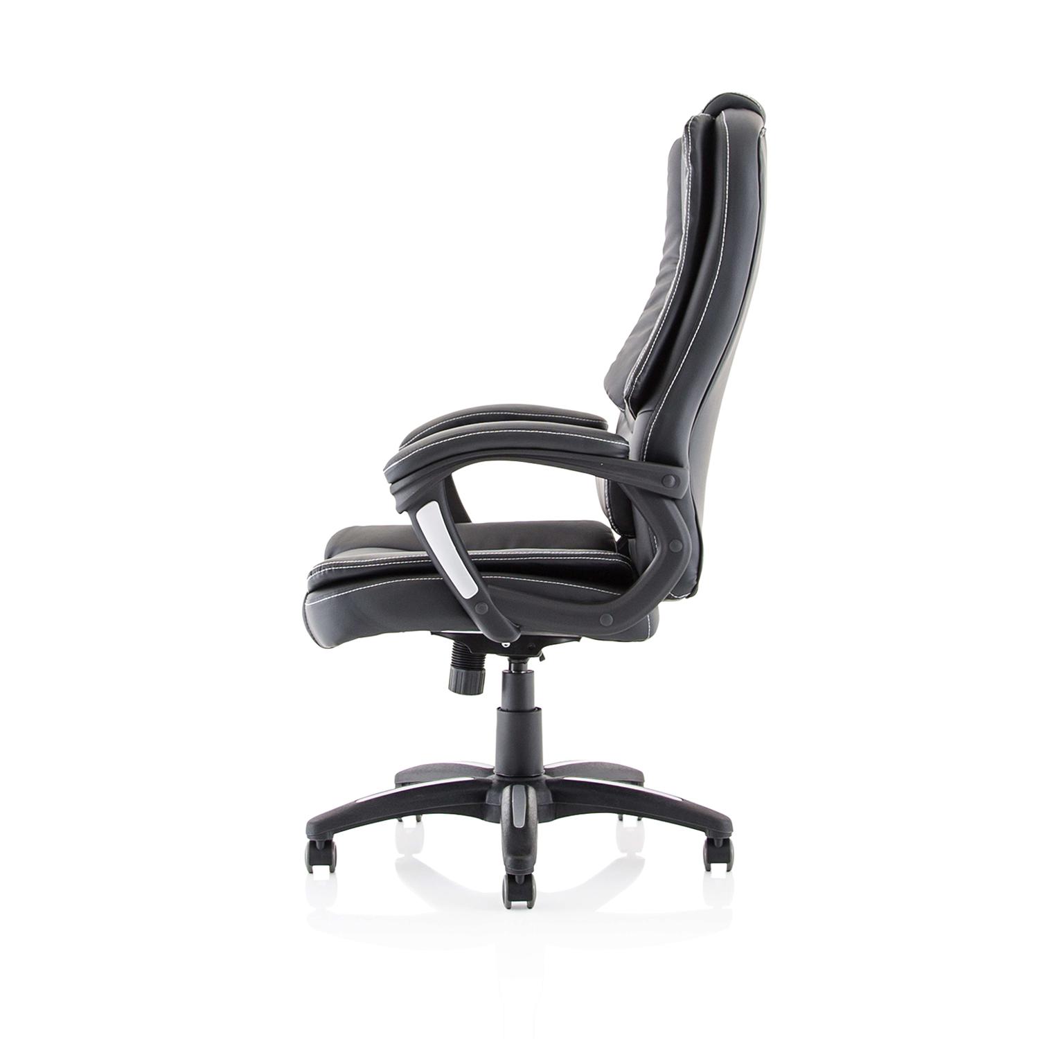 Dakota High Back Black Leather Look Chair