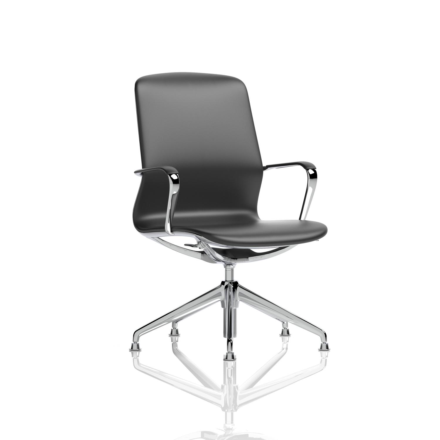 Lucia Executive Chair Chrome Frame With Chrome Glides