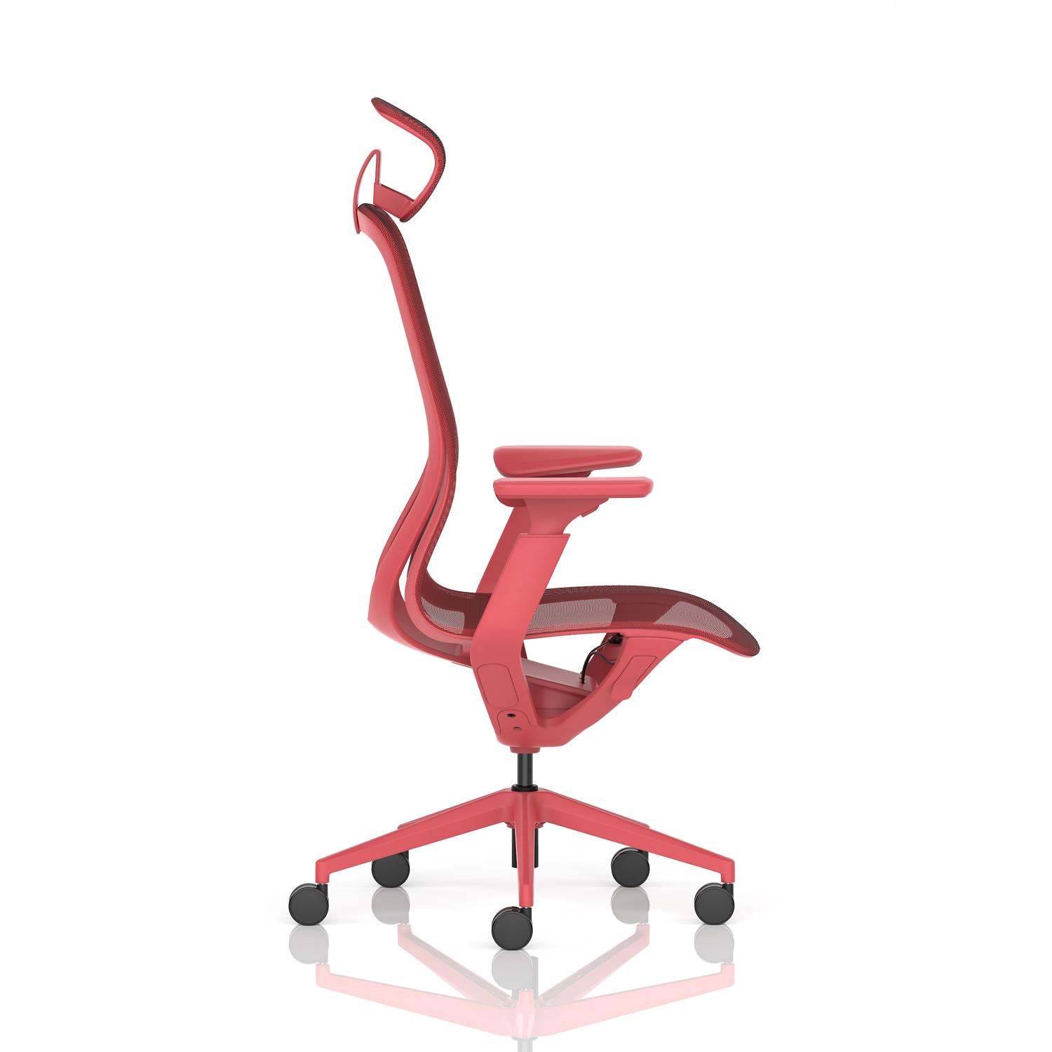 Lumo Executive Chair Volt Red with Headrest