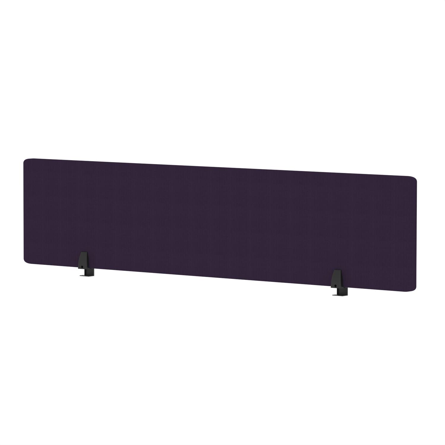Air Desktop Screen 1800 x 400mm Bespoke Tansy Purple Fabric