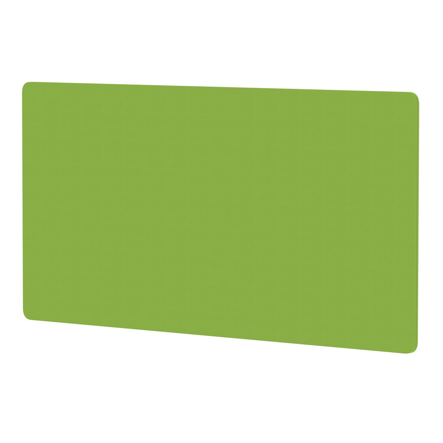 Air Screen for Back-to-Back Desk 1600 x 800mm Bespoke Myrrh Green Fabric