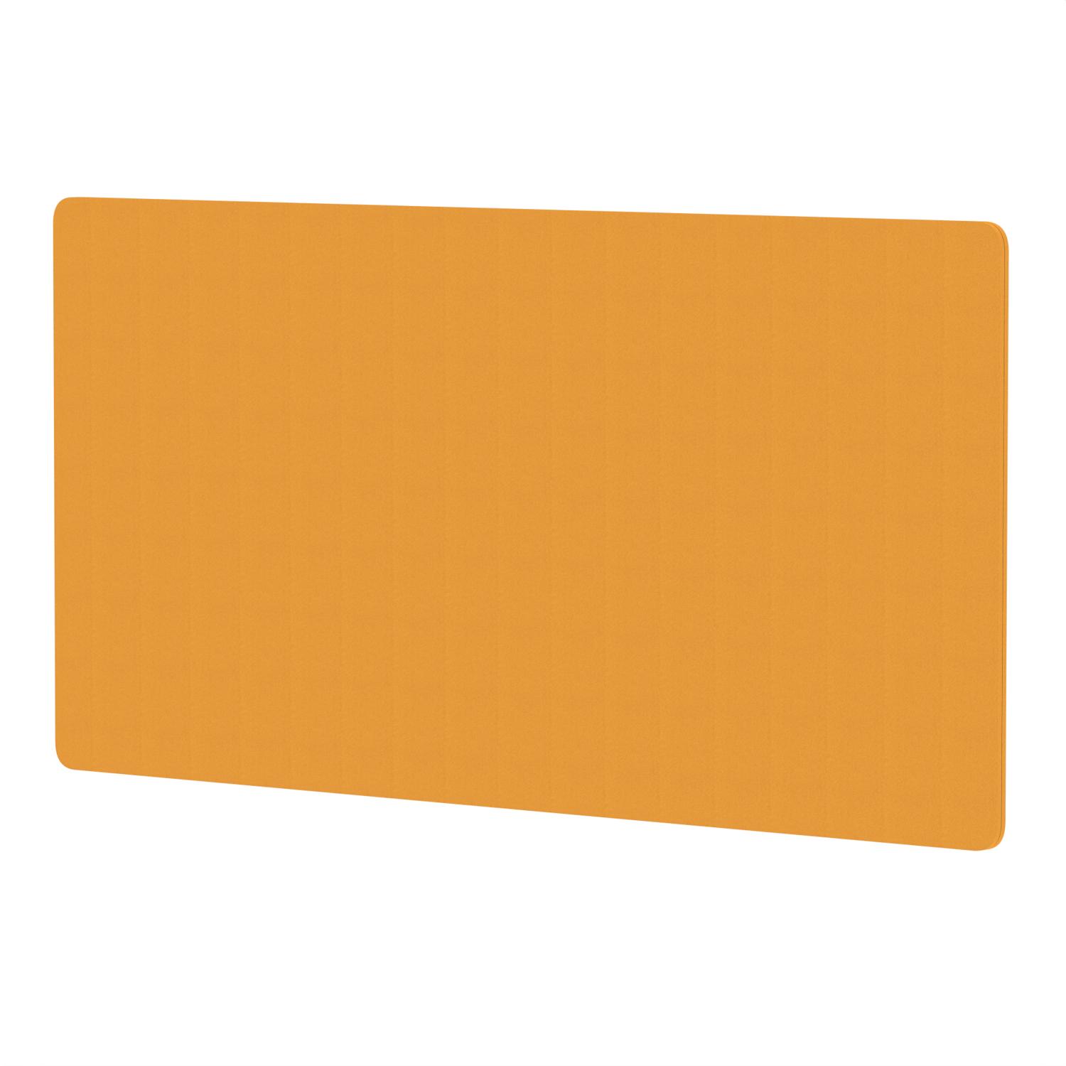 Air Screen for Back-to-Back Desk 1600 x 800mm Bespoke Senna Yellow Fabric