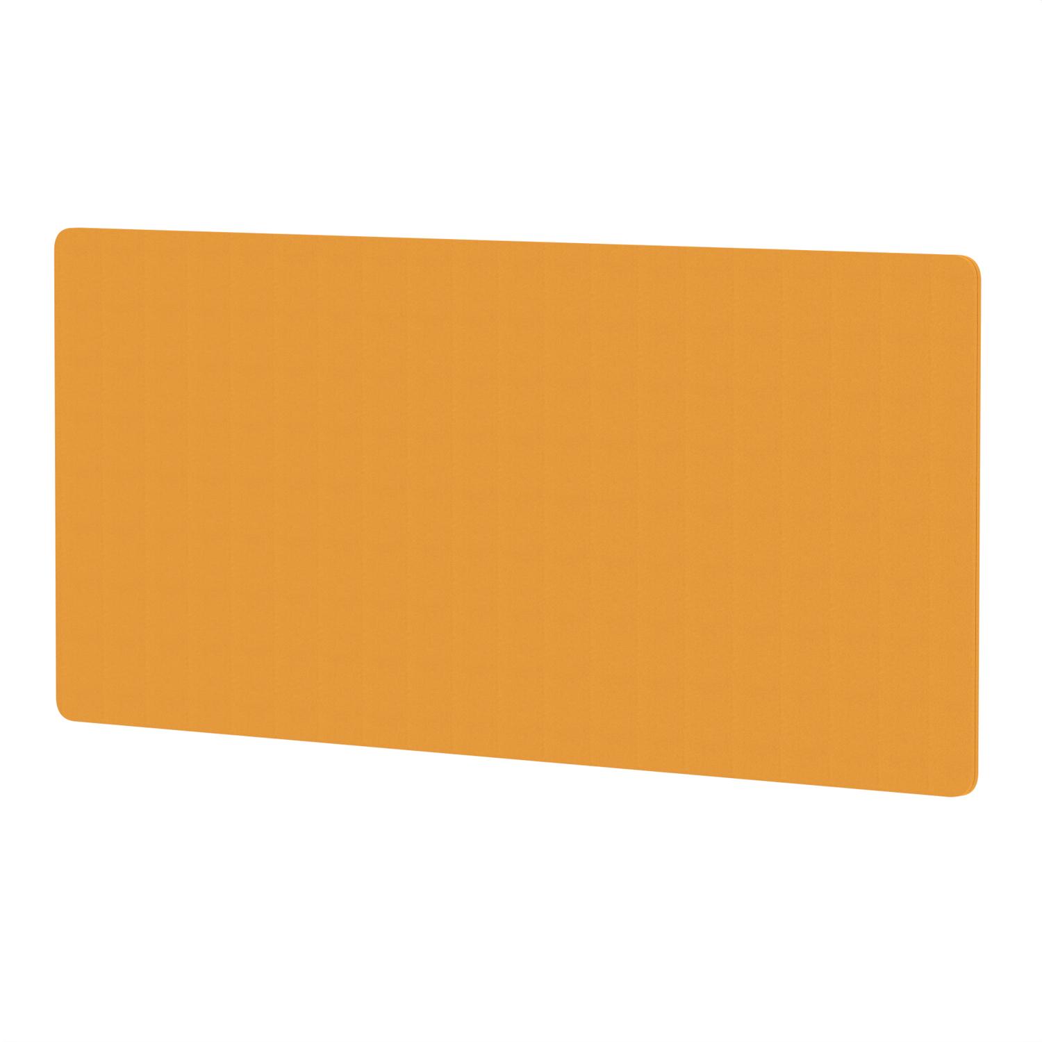 Air Screen for Back-to-Back Desk 1800 x 800mm Bespoke Senna Yellow Fabric