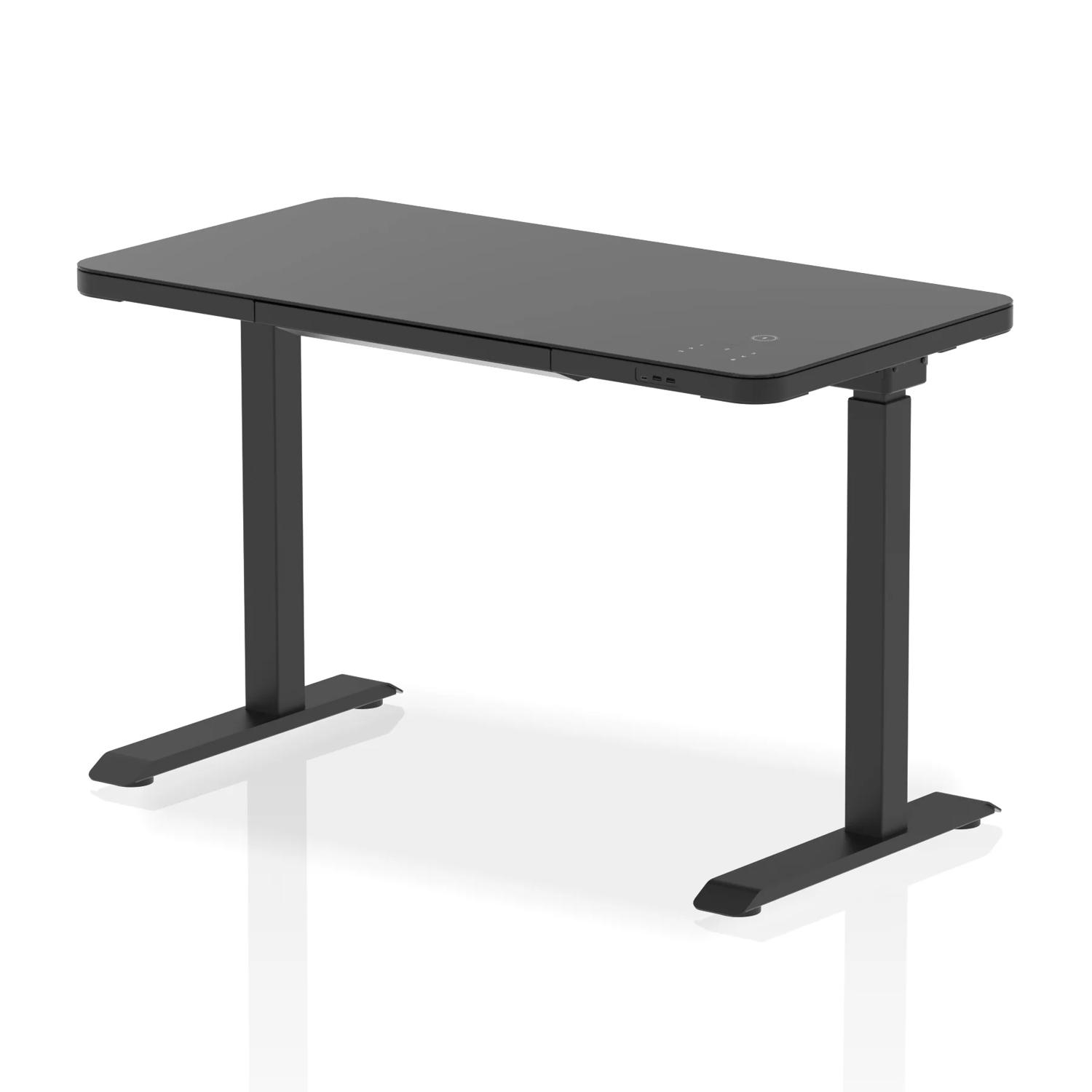 Black Ice Height Adjustable Office Desk Black Ice Height Adjustable Office Desk