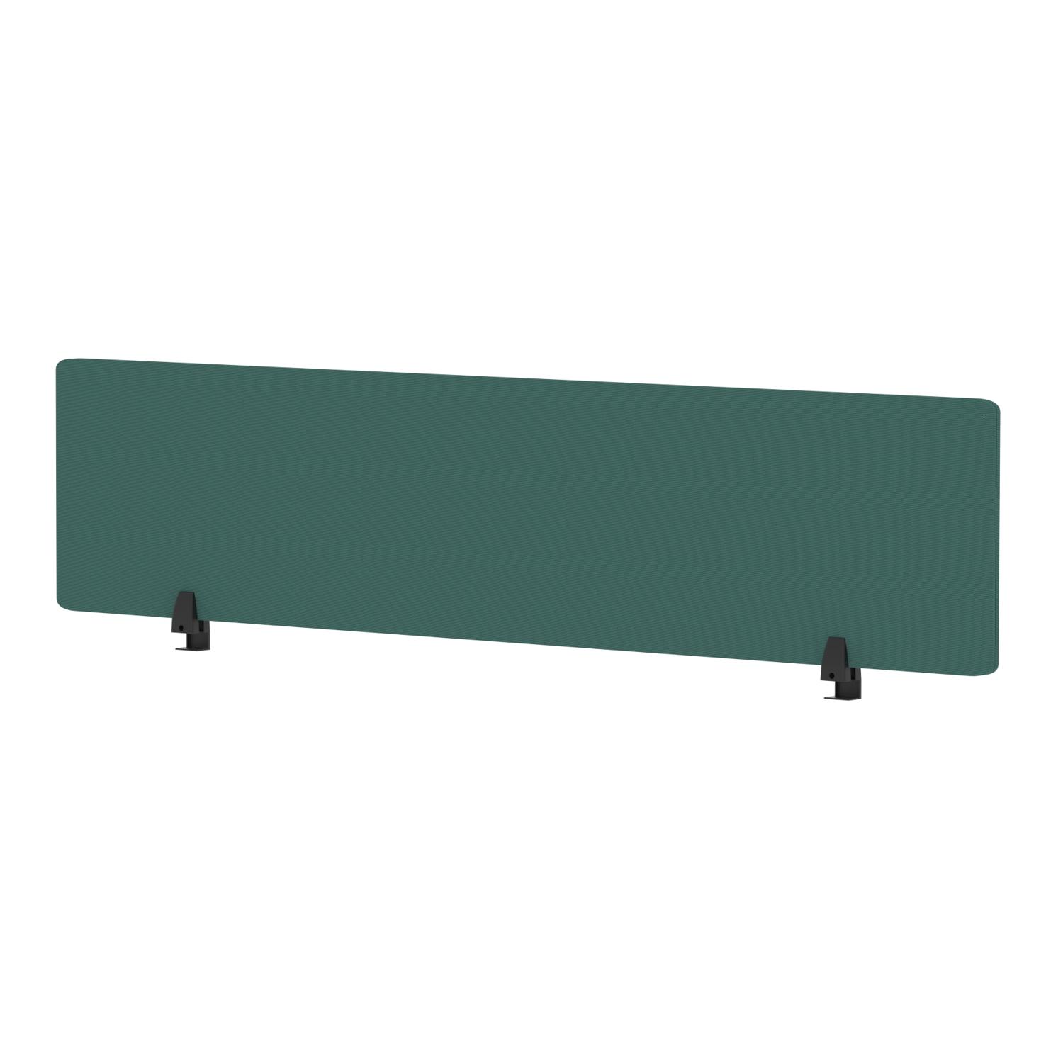 Air Desktop Screen 1800 x 400mm Bespoke Quest Kelp Fabric