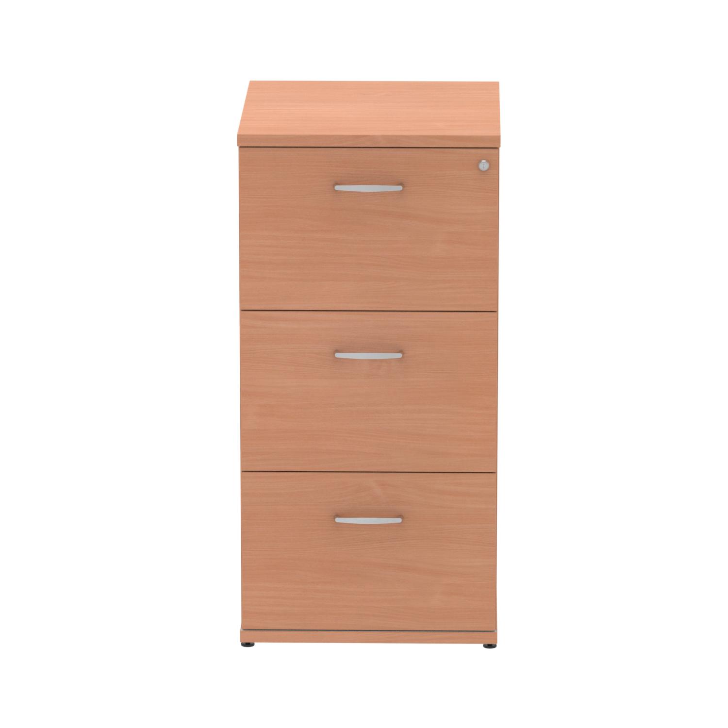 Impulse 3 Drawer Filing Cabinet Beech
