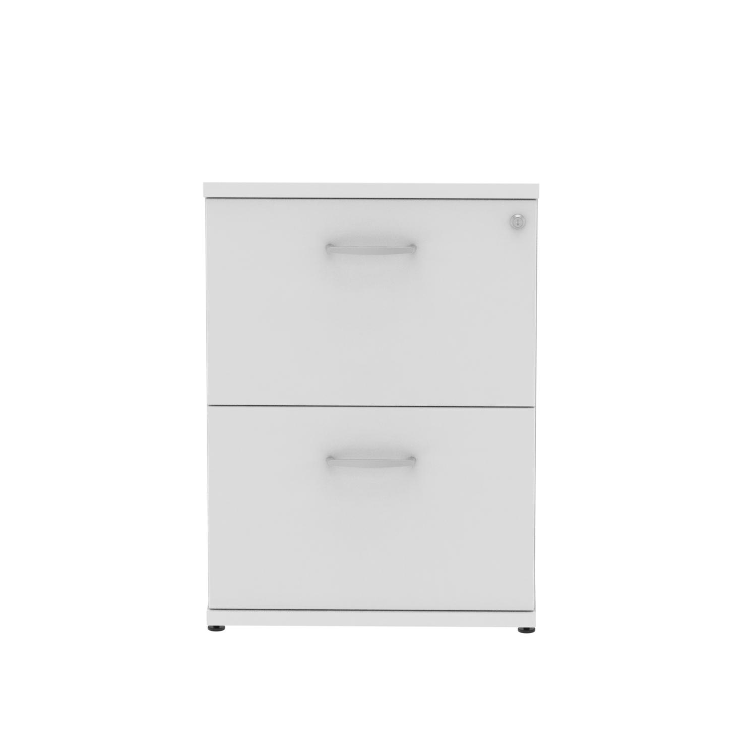 Impulse 2 Drawer Filing Cabinet White