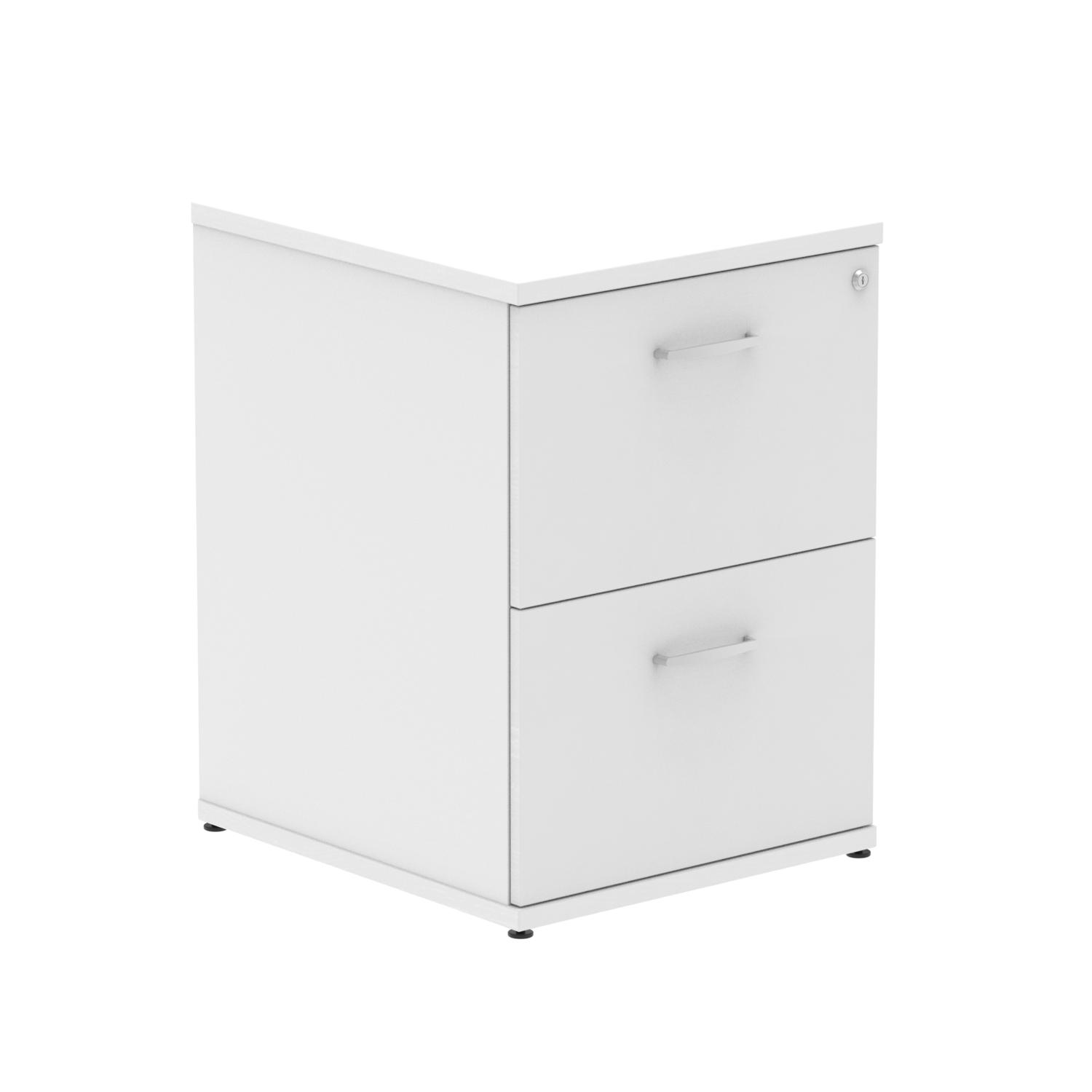 Impulse 2 Drawer Filing Cabinet White