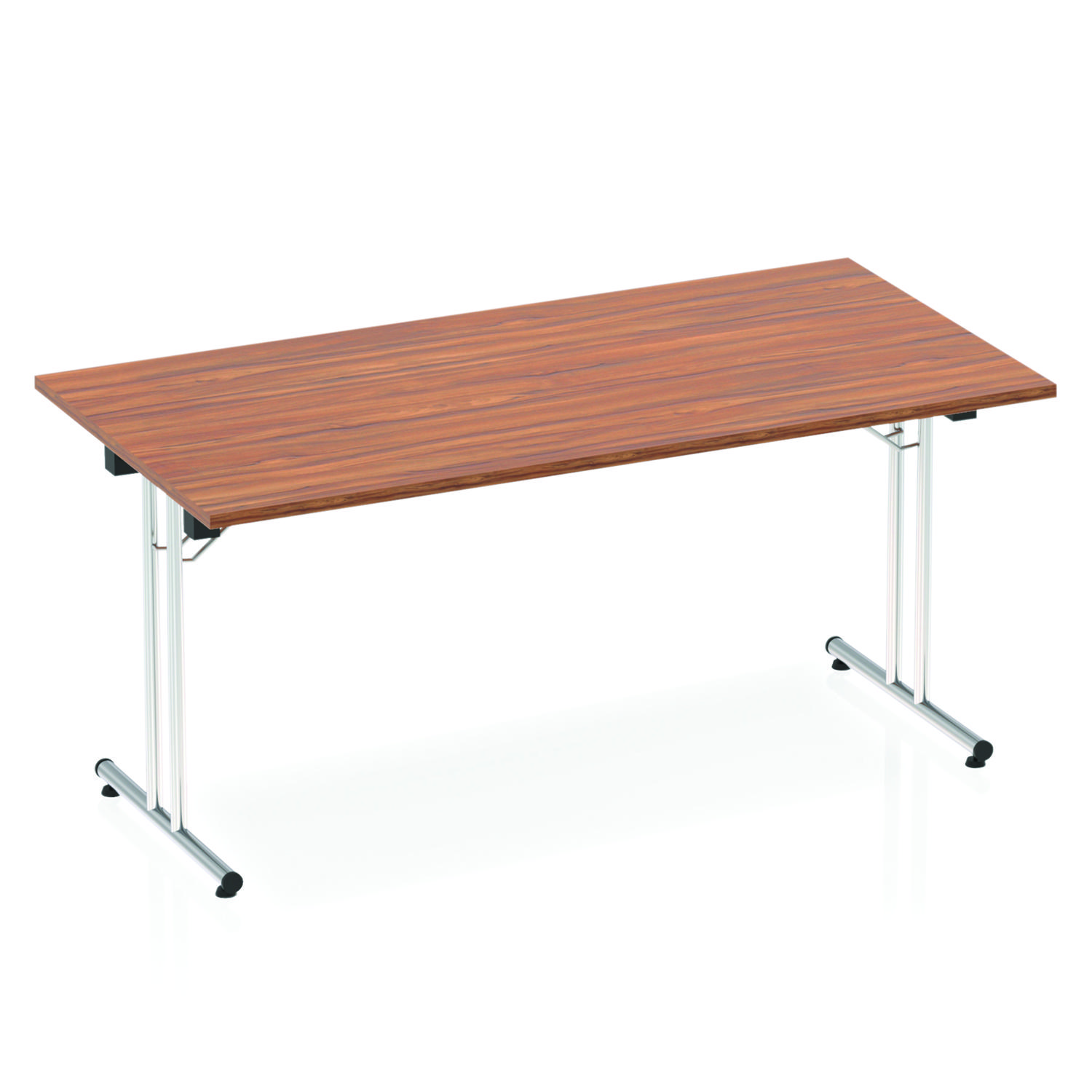 Impulse 1600mm Folding Rectangular Table Walnut Top