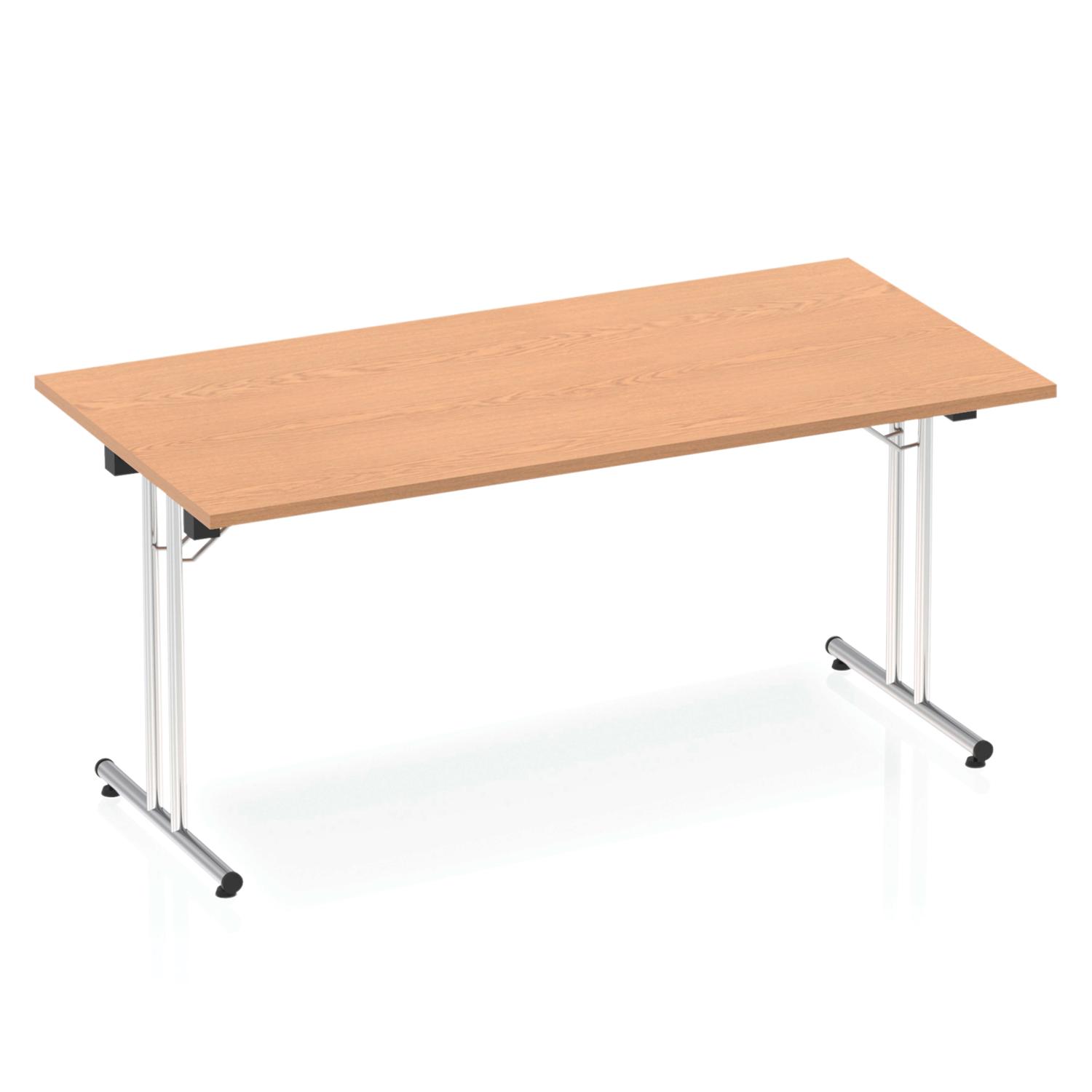 Impulse 1600mm Folding Rectangular Table Oak Top Impulse 1600mm Folding Rectangular Table Oak Top