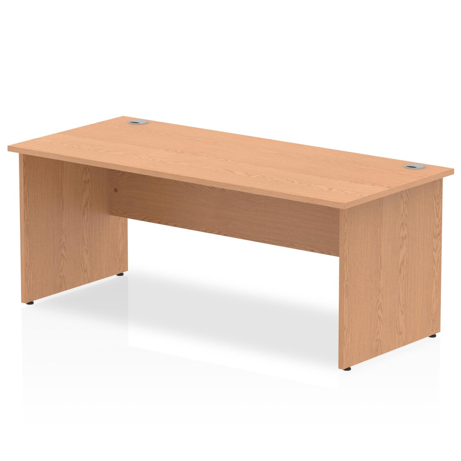 Impulse 1800 x 800mm Straight Office Desk Oak Top Panel End Leg Impulse 1800 x 800mm Straight Office Desk Oak Top Panel End Leg