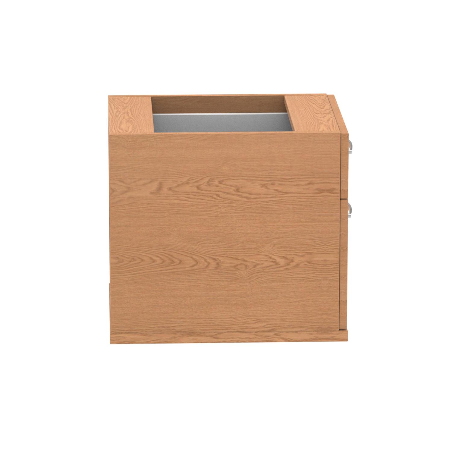 Impulse 2 Drawer Fixed Pedestal Oak