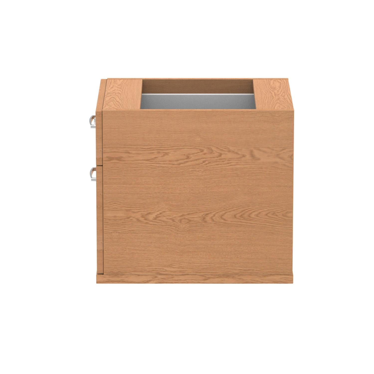 Impulse 2 Drawer Fixed Pedestal Oak