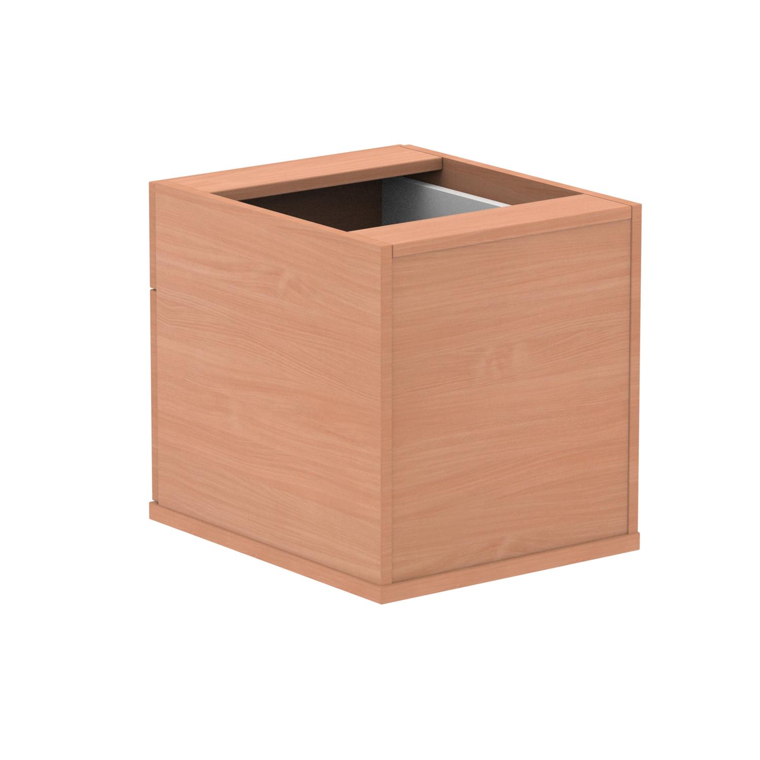 Impulse 2 Drawer Fixed Pedestal Beech