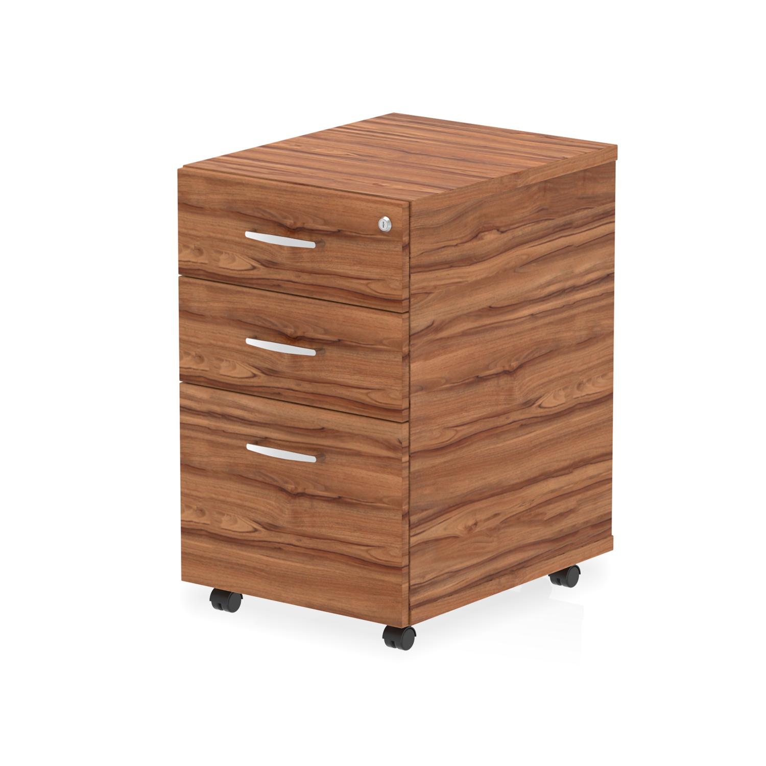 Impulse Under Desk Pedestal (Walnut)